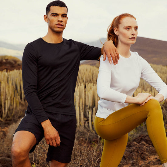 Clique Basic Active-T LS - Grijsmelange T-Shirt Clique
