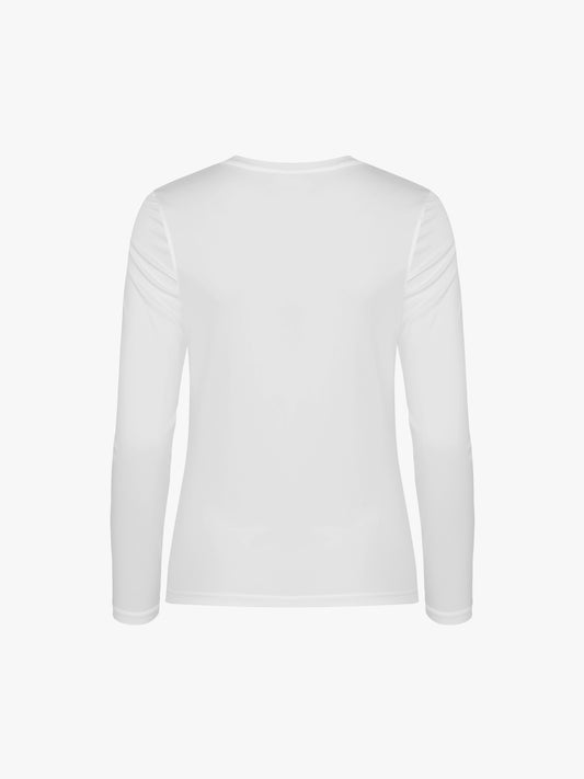 Clique Basic Active-T Women LS - Wit T-Shirt Dames Clique