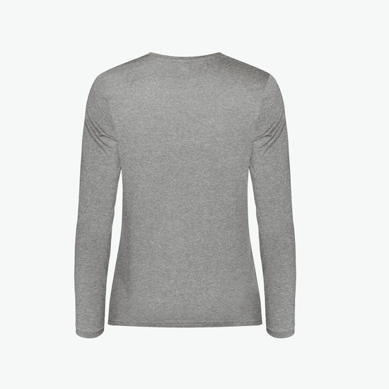 Clique Basic Active-T Women LS - Grijsmelange T-Shirt Dames Clique
