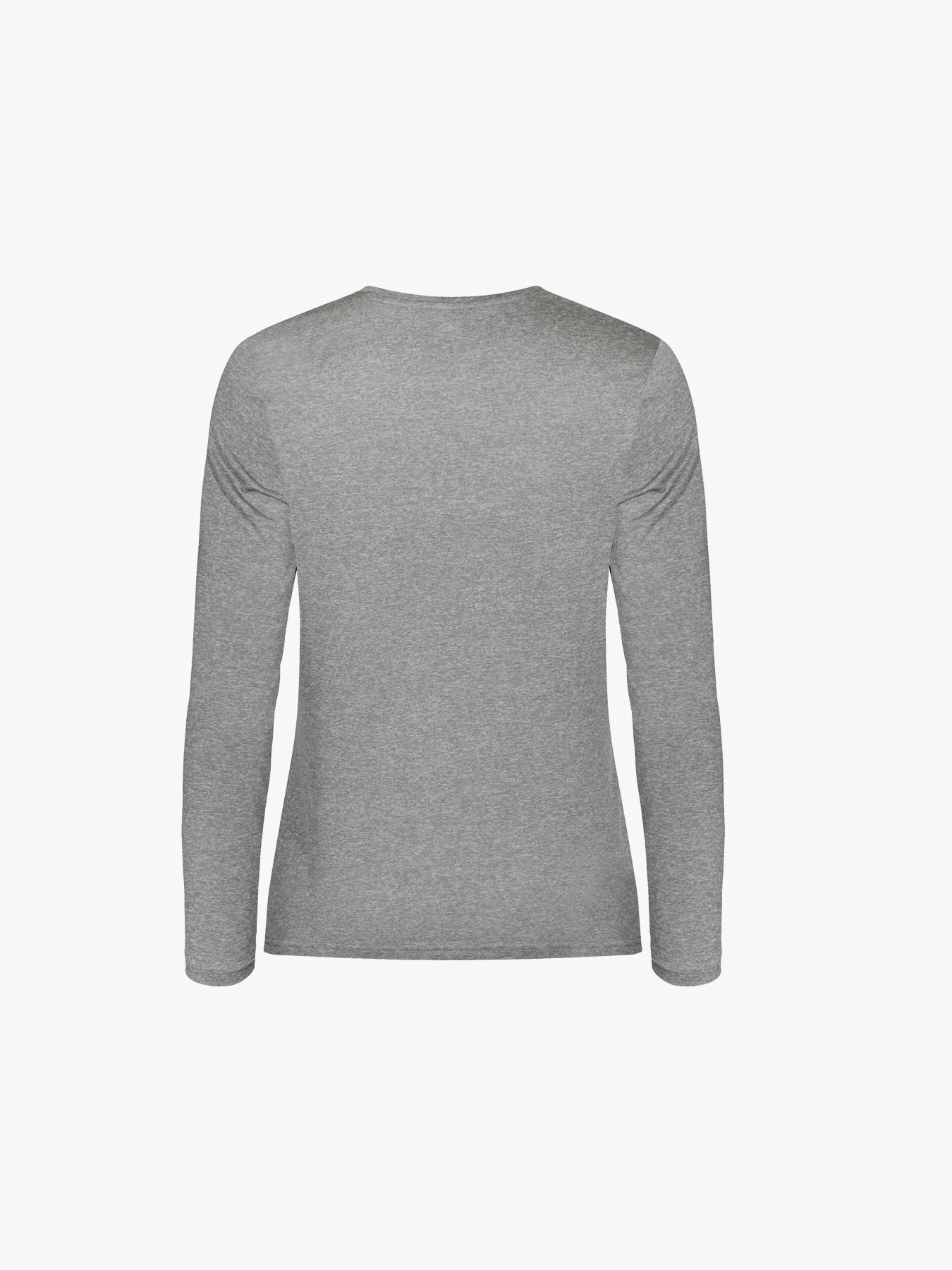 Clique Basic Active-T Women LS - Grijsmelange T-Shirt Dames Clique