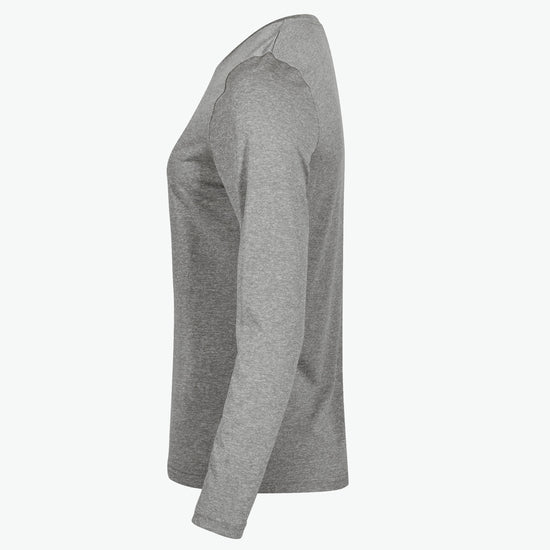 Clique Basic Active-T Women LS - Grijsmelange T-Shirt Dames Clique