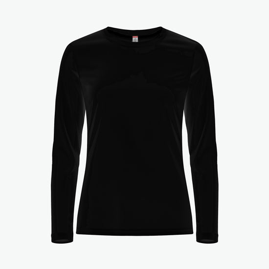 Clique Basic Active-T Women LS - Zwart T-Shirt Dames Clique XS