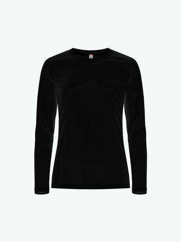 Clique Basic Active-T Women LS - Zwart T-Shirt Dames Clique XS