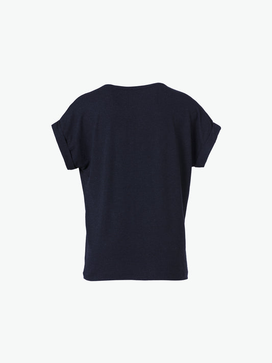 Clique Katy - Dark Navy T-Shirt Dames Clique
