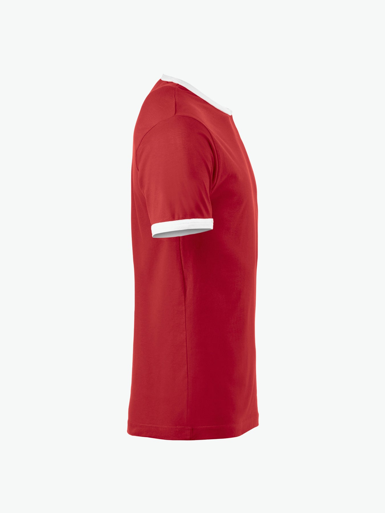Clique Nome T-shirt - Rood/Wit T-Shirt Clique