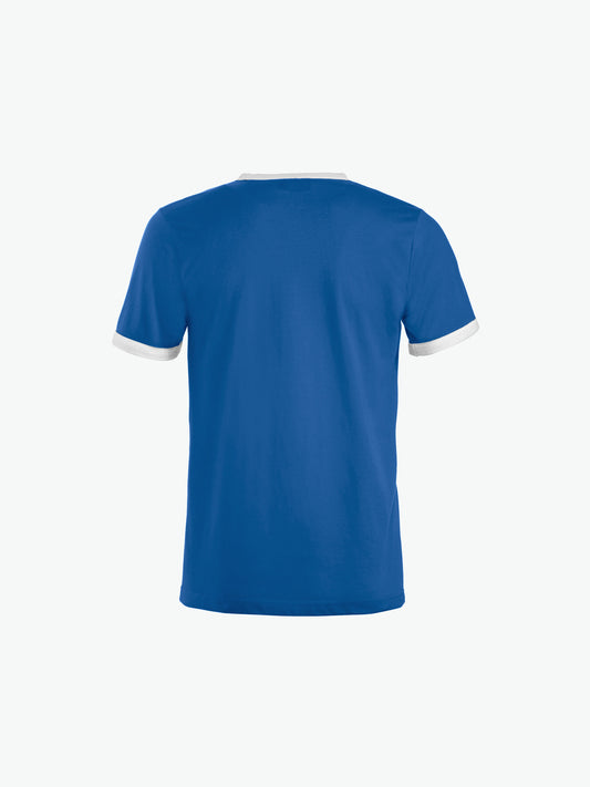 Clique Nome T-shirt - Kobalt/Wit T-Shirt Clique