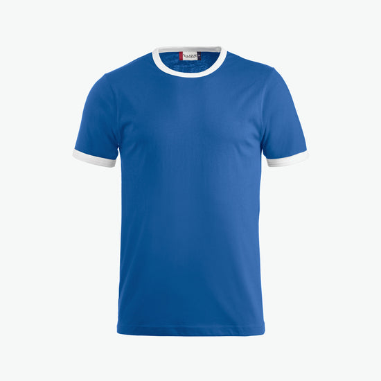 Clique Nome T-shirt - Kobalt/Wit T-Shirt Clique XS