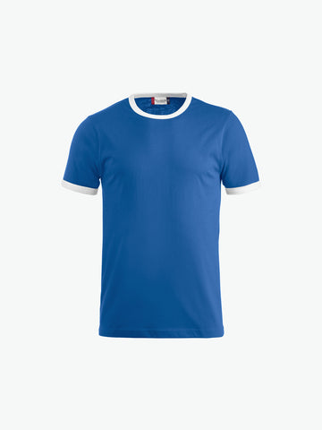 Clique Nome T-shirt - Kobalt/Wit T-Shirt Clique XS