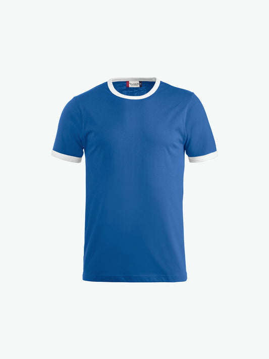 Clique Nome T-shirt - Kobalt/Wit T-Shirt Clique XS