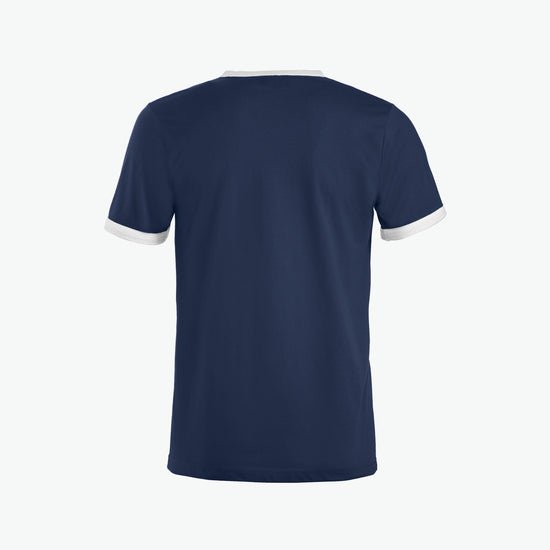Clique Nome T-shirt - Navy/Wit T-Shirt Clique