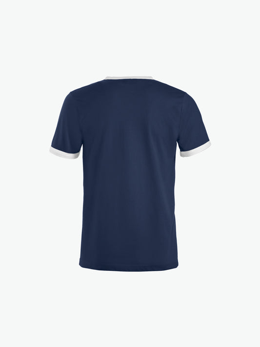 Clique Nome T-shirt - Navy/Wit T-Shirt Clique