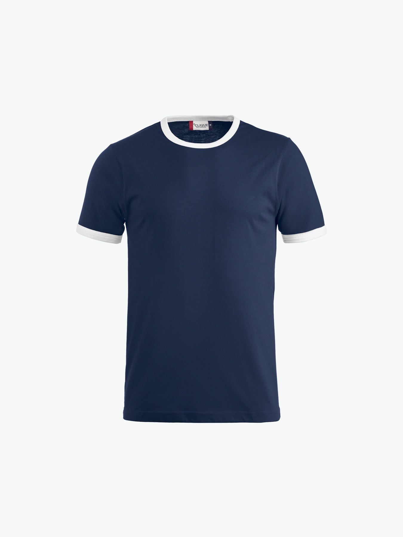 Clique Nome T-shirt - Navy/Wit T-Shirt Clique XS