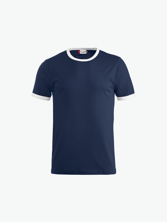 Clique Nome T-shirt - Navy/Wit T-Shirt Clique XS