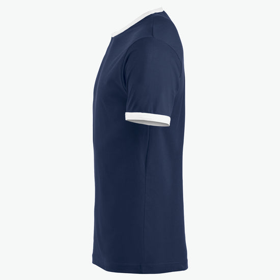 Clique Nome T-shirt - Navy/Wit T-Shirt Clique