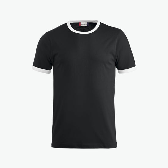 Clique Nome T-shirt - Zwart/Wit T-Shirt Clique XS
