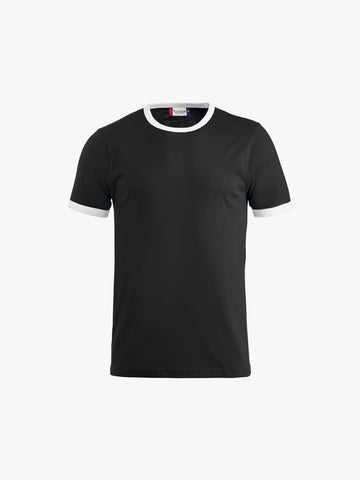Clique Nome T-shirt - Zwart/Wit T-Shirt Clique XS
