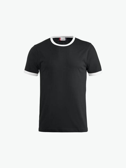 Clique Nome T-shirt - Zwart/Wit T-Shirt Clique XS