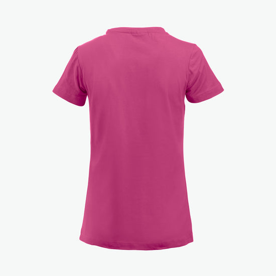 Clique Carolina S/S - Helder Kersen T-Shirt Dames Clique