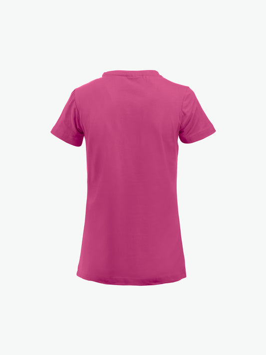 Clique Carolina S/S - Helder Kersen T-Shirt Dames Clique