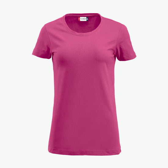 Clique Carolina S/S - Helder Kersen T-Shirt Dames Clique S