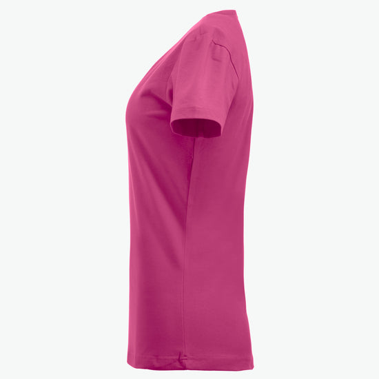 Clique Carolina S/S - Helder Kersen T-Shirt Dames Clique