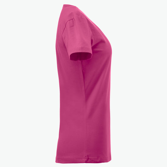 Clique Carolina S/S - Helder Kersen T-Shirt Dames Clique