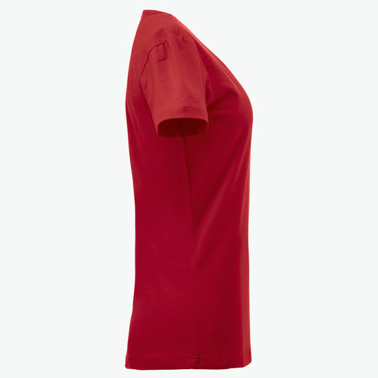 Clique Carolina S/S - Rood T-Shirt Dames Clique