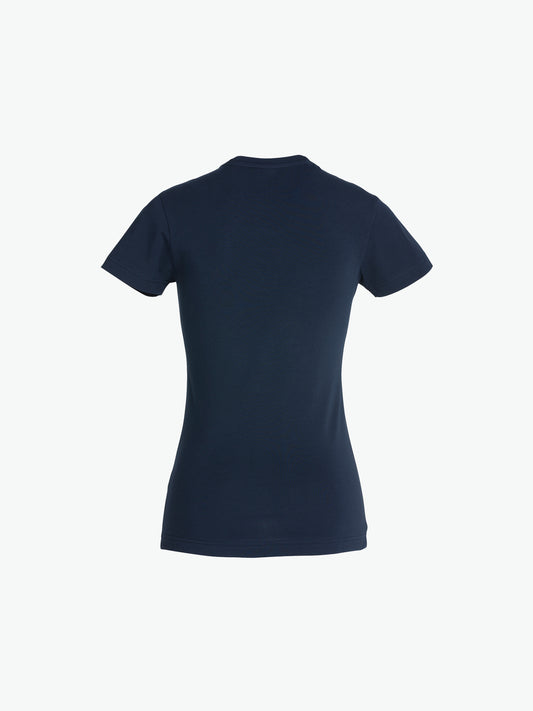 Clique Carolina S/S - Dark Navy T-Shirt Dames Clique