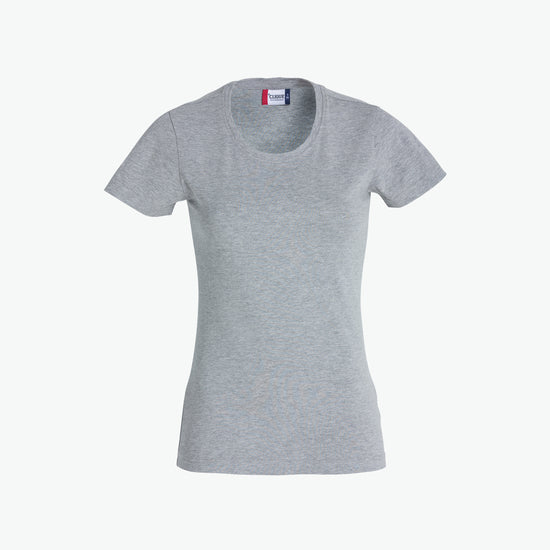 Clique Carolina S/S - Grijsmelange T-Shirt Dames Clique S
