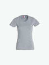 Clique Carolina S/S - Grijsmelange T-Shirt Dames Clique S