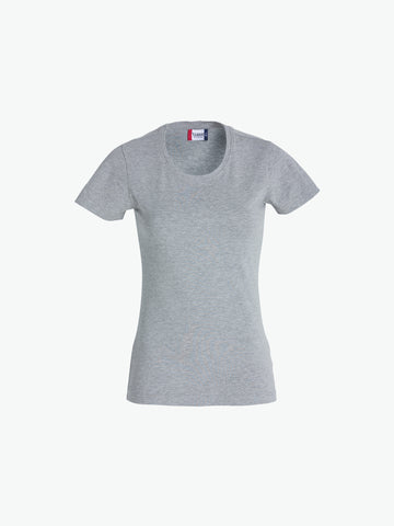 Clique Carolina S/S - Grijsmelange T-Shirt Dames Clique S