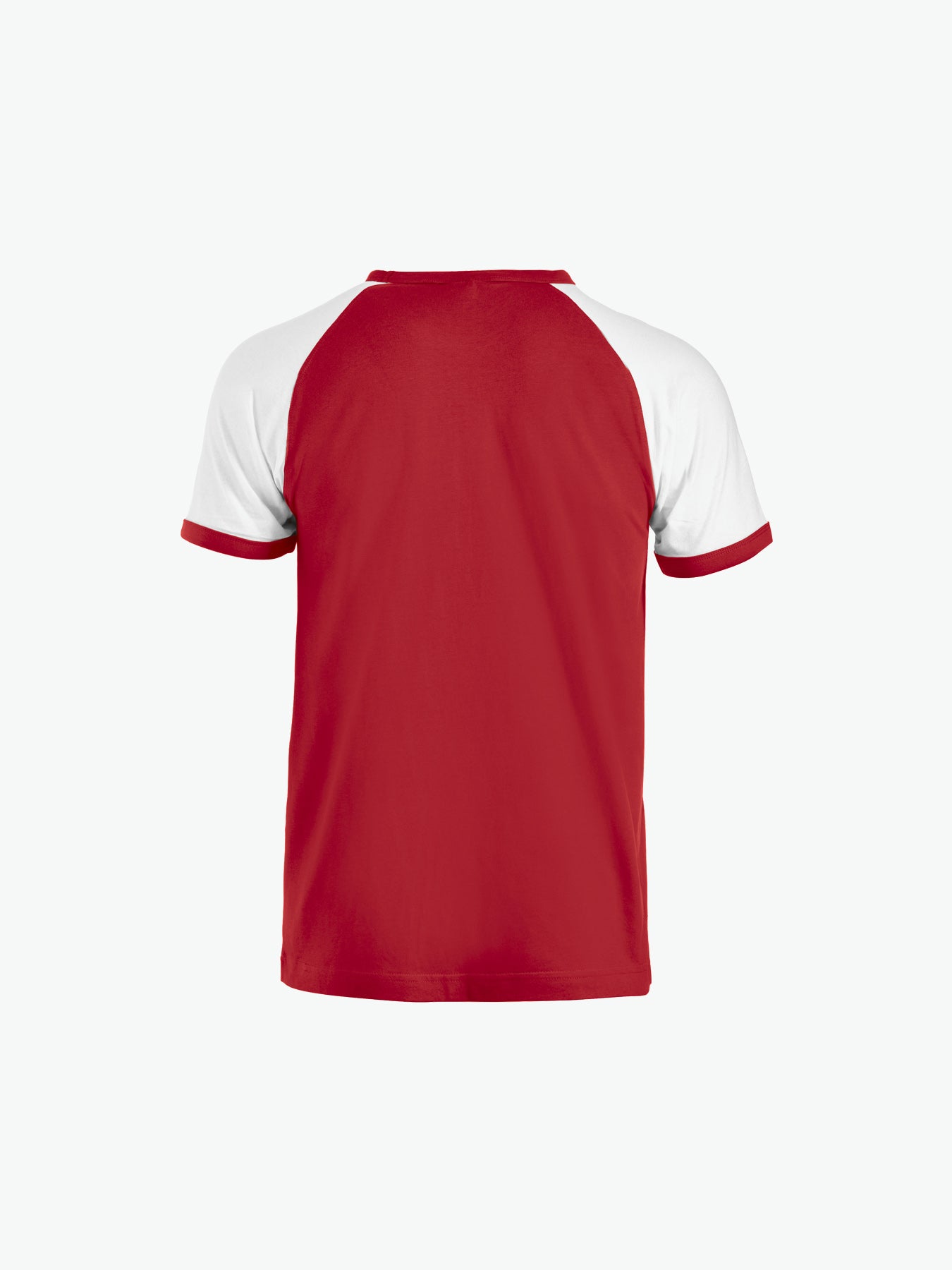 Clique Raglan Tee - Rood/Wit T-Shirt Clique