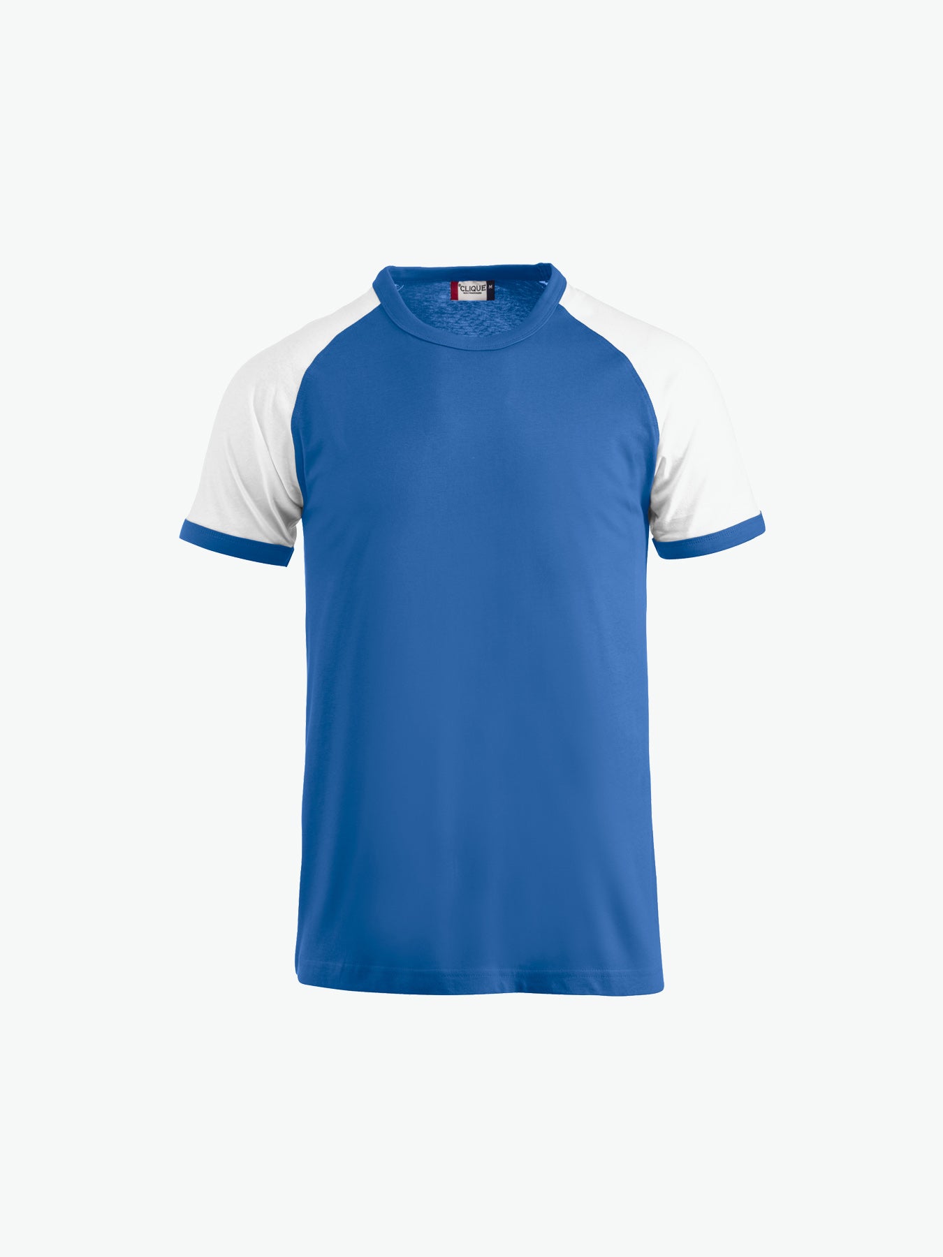 Clique Raglan Tee - Kobalt/Wit T-Shirt Clique XS