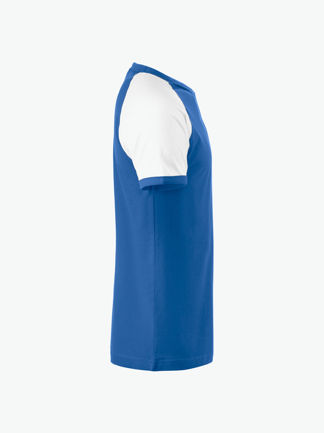Clique Raglan Tee - Kobalt/Wit T-Shirt Clique