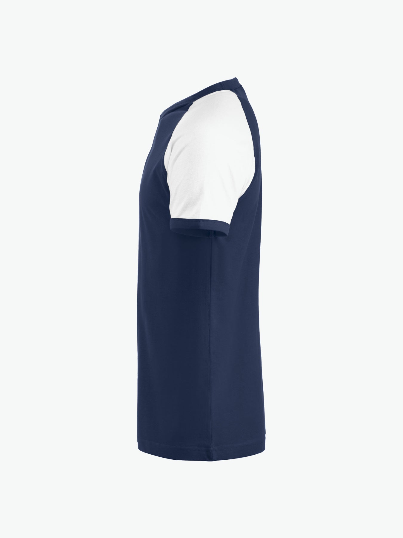 Clique Raglan Tee - Navy/Wit T-Shirt Clique