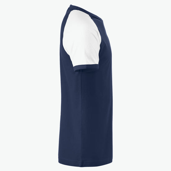 Clique Raglan Tee - Navy/Wit T-Shirt Clique