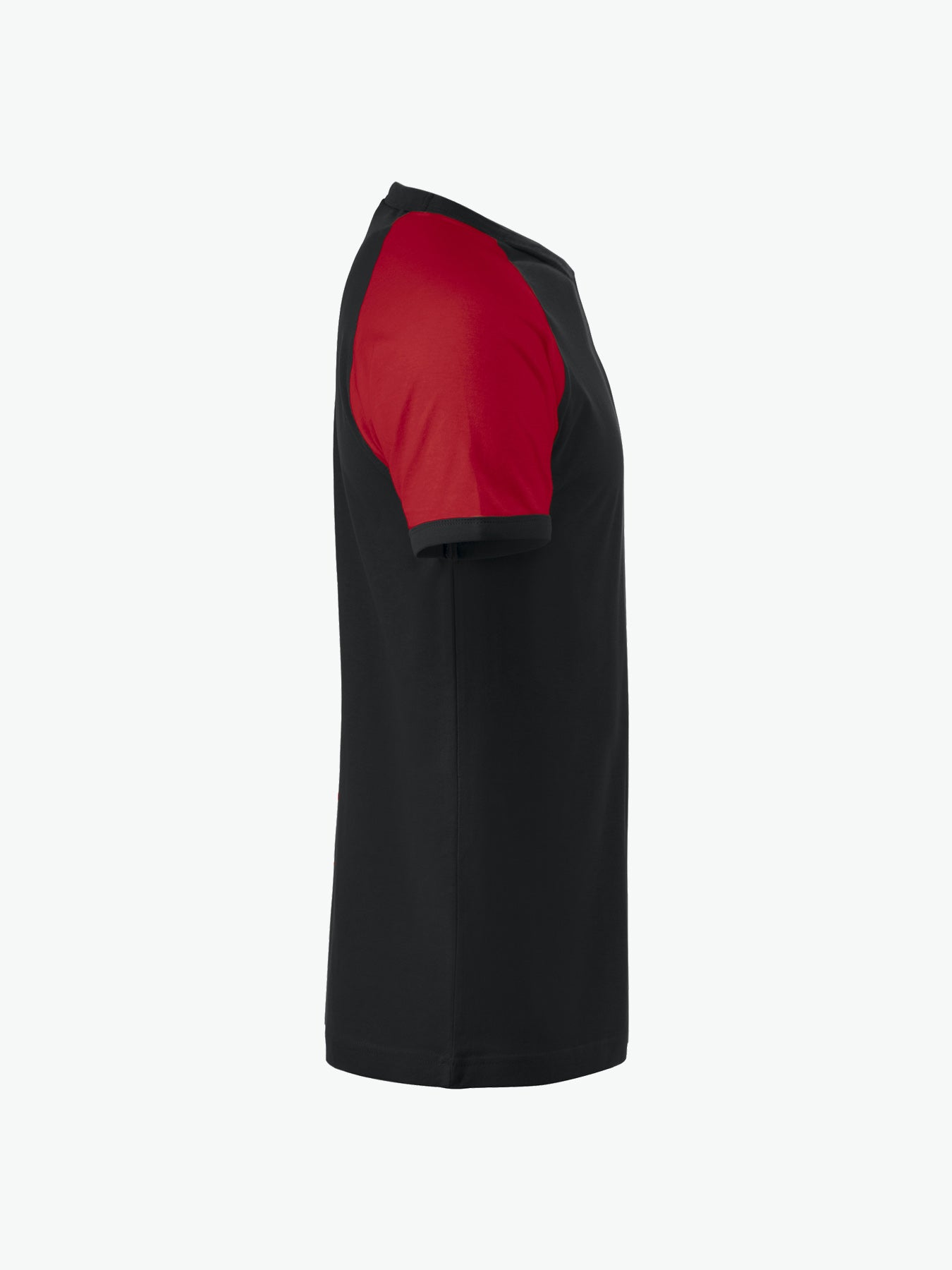 Clique Raglan Tee - Zwart/Rood T-Shirt Clique