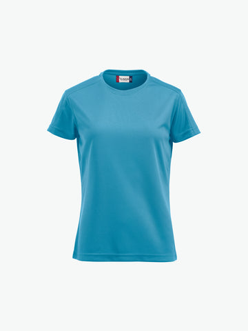 Clique Women Ice-T - Turquoise T-Shirt Dames Clique S