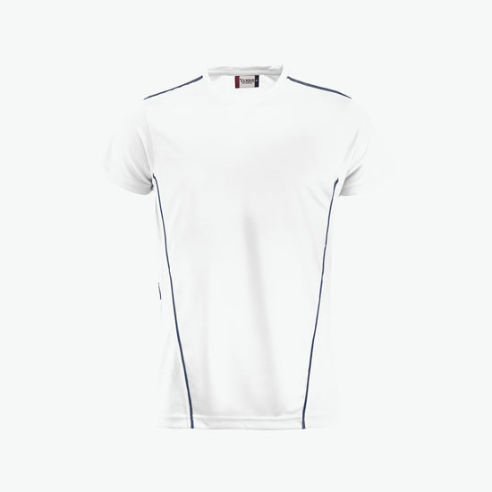 Clique Ice Sport-T - Wit/Navy T-Shirt Clique XS