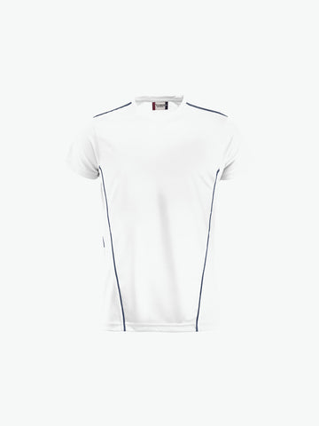 Clique Ice Sport-T - Wit/Navy T-Shirt Clique XS