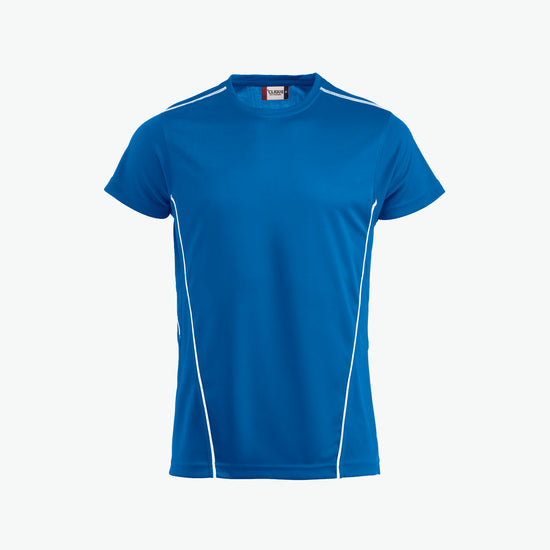 Clique Ice Sport-T - Kobalt/Wit T-Shirt Clique