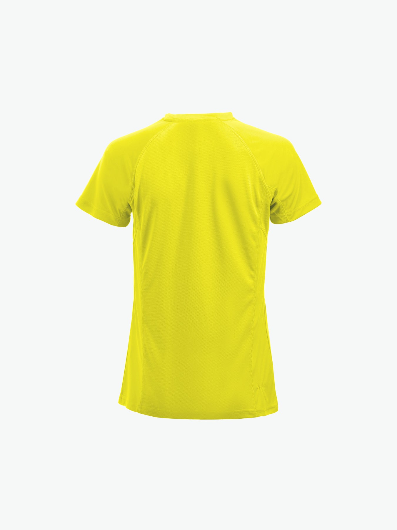 Clique Premium Active-T Women - Signaalgeel T-Shirt Dames Clique