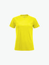 Clique Premium Active-T Women - Signaalgeel T-Shirt Dames Clique S