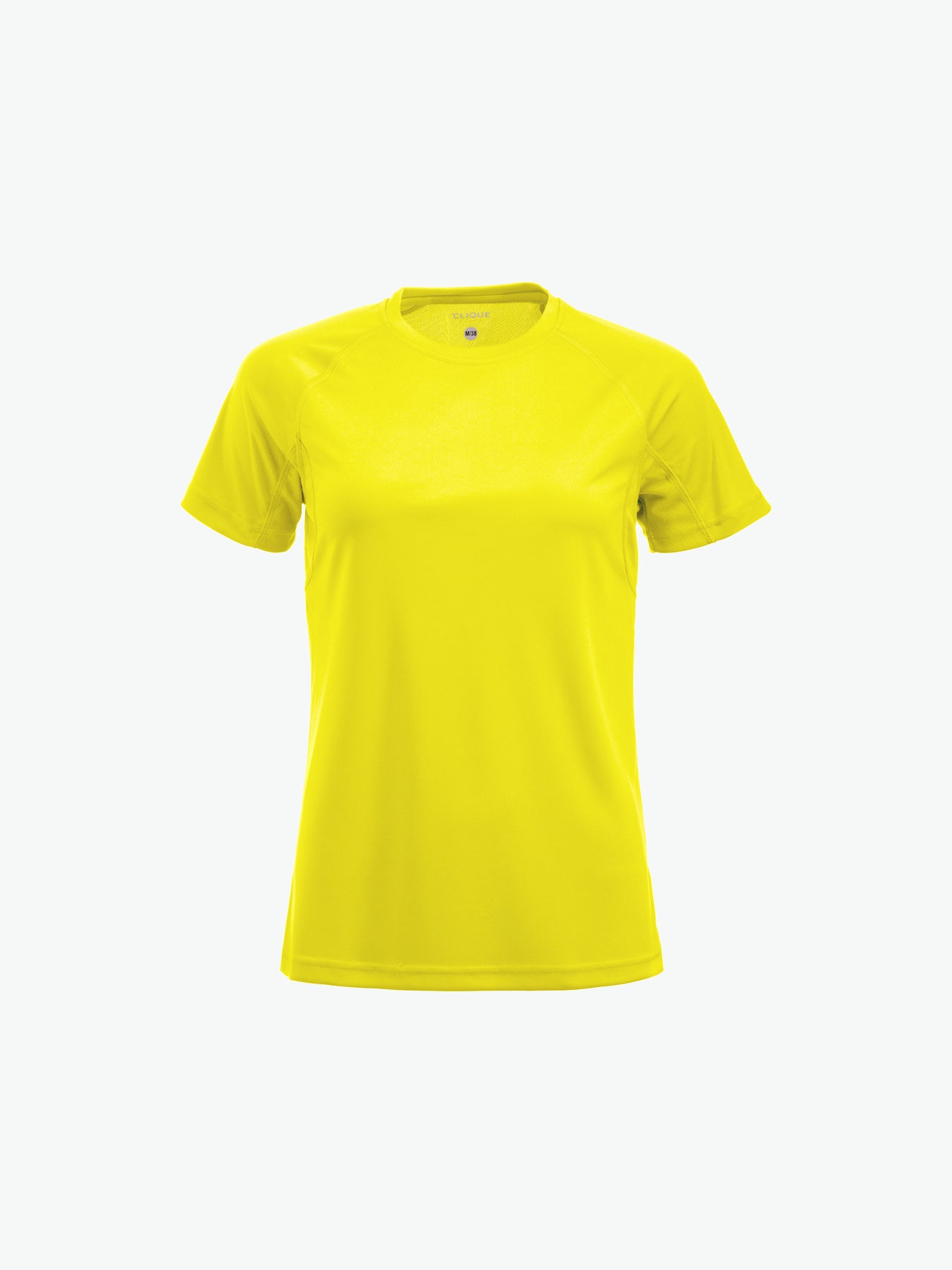 Clique Premium Active-T Women - Signaalgeel T-Shirt Dames Clique S