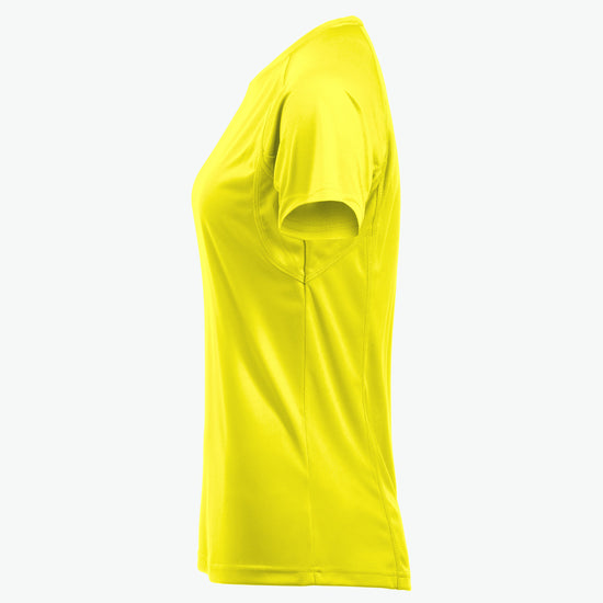 Clique Premium Active-T Women - Signaalgeel T-Shirt Dames Clique