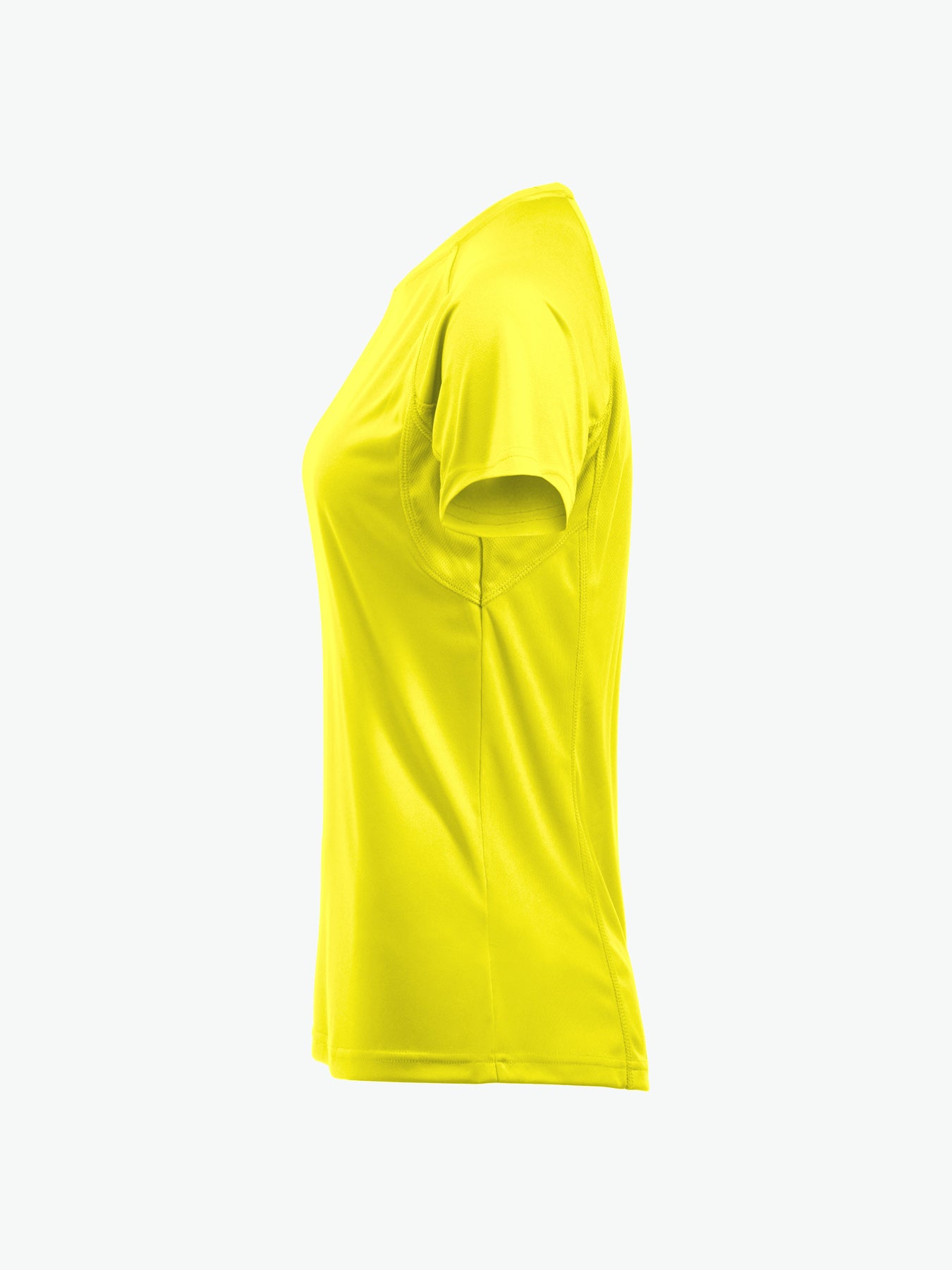 Clique Premium Active-T Women - Signaalgeel T-Shirt Dames Clique