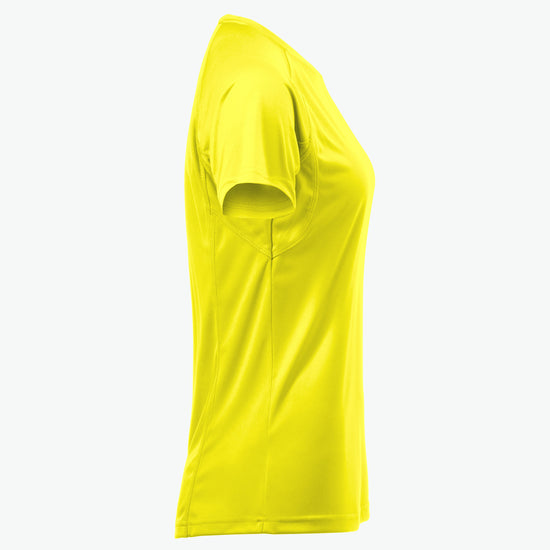 Clique Premium Active-T Women - Signaalgeel T-Shirt Dames Clique