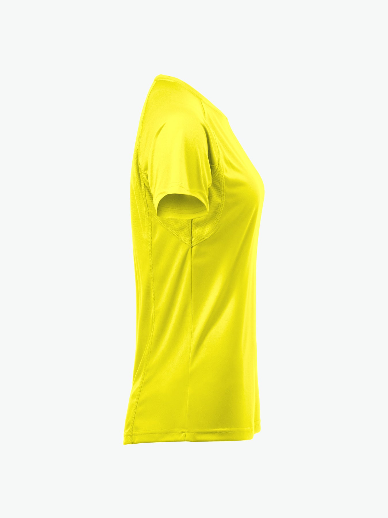 Clique Premium Active-T Women - Signaalgeel T-Shirt Dames Clique