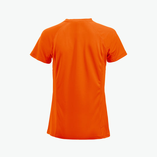Clique Premium Active-T Women - Signaaloranje T-Shirt Dames Clique