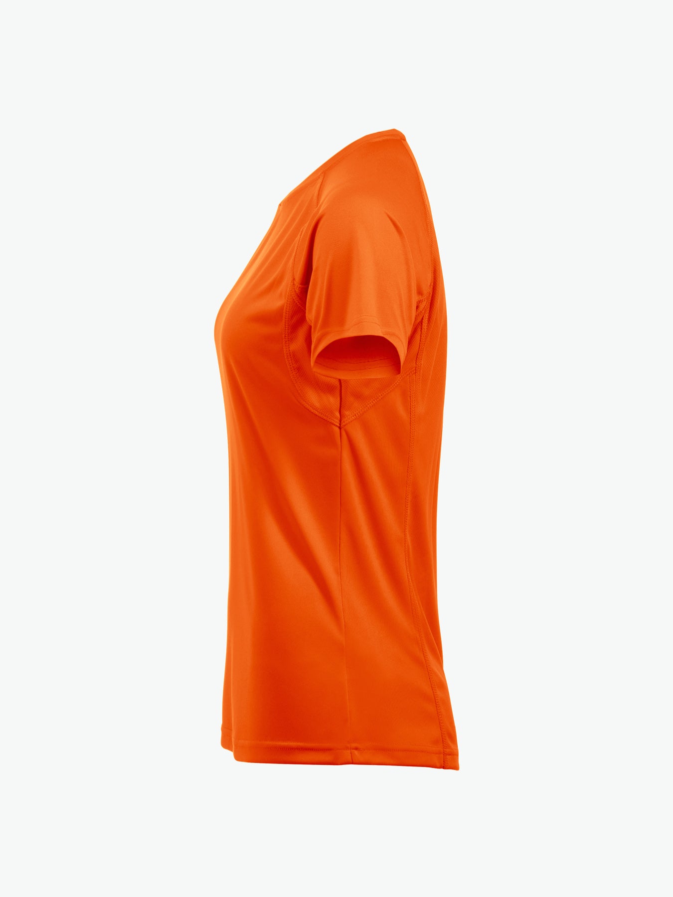 Clique Premium Active-T Women - Signaaloranje T-Shirt Dames Clique